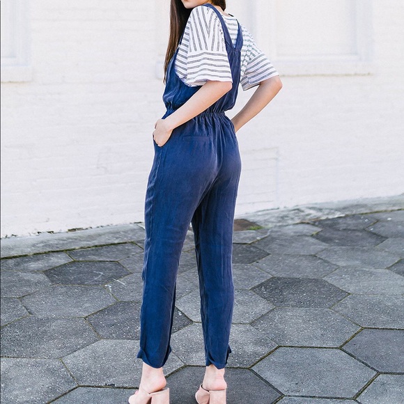 “Wild Honey” Jumpsuit- Navy - Picture 4 of 6